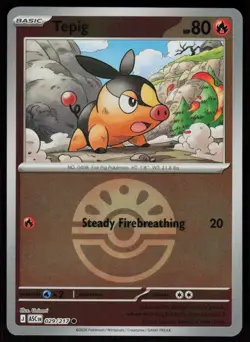 Tepig (Friend Ball) 029/217 Common Ascended Heroes Pokemon Reverse Holo NM - Image 1