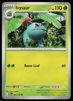 Ivysaur 002/132 Common Mega Evolution Pokemon Near Mint - Image 1