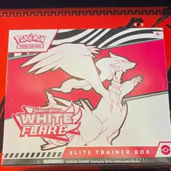 Pokemon TCG Scarlet & Violet White Flare Elite Trainer Box EN 6+ - Image 1