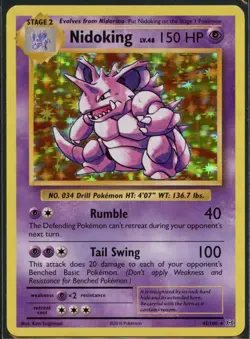 Nidoking 45/108 Holo Rare Evolutions Pokemon Near Mint - Image 1