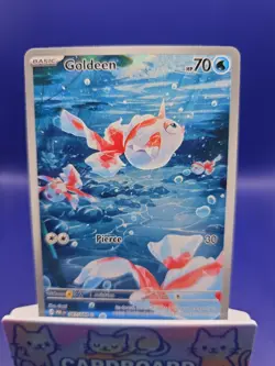 GOLDEEN 087/084 Illustration Rare Pitch Black Pokemon Holo Near Mint - Image 1