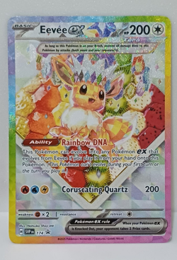 Pokemon TCG Eevee ex 174 SV Scarlet & Violet Promo Promo Holo English 2025 - Image 1