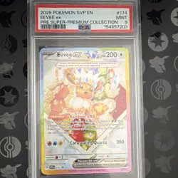 Pokemon Eevee ex #174 SV Scarlet & Violet Promo Holo EN 2025 PSA 9 - Image 1