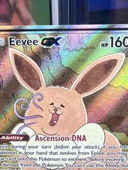 Pokemon TCG Eevee GX SM233 Full Art Black Star Promo Sun & Moon MP - Image 3