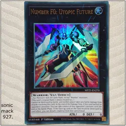Number F0: Utopic Future - MP25-EN270 - Ultra Rare 1st Edition Yugioh - Image 1