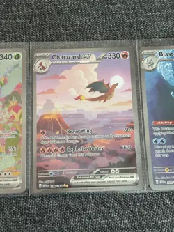 Pokemon Tcg Charizard Venusaur Blastoise ex SIR 200 201 202/165 SV 151 NM - Image 3