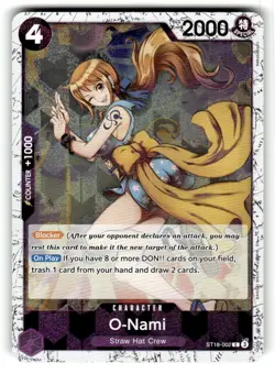 O-Nami (Pirate Foil) ST18-002 The Best- Vol. 2 One Piece Foil NM - Image 1