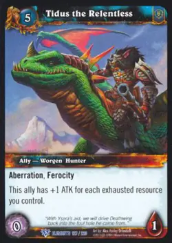 World of Warcraft TCG Tidus the Relentless - War of the Elements -12/220 - Image 1