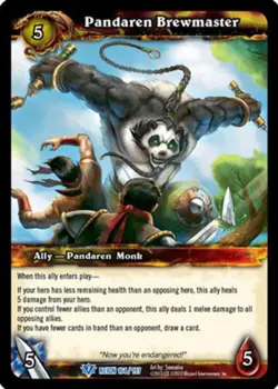 World of Warcraft TCG Pandaren Brewmaster - Reign of Fire 164/197 - Image 1