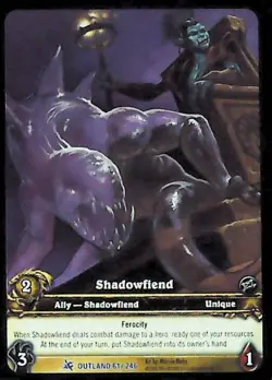 World of Warcraft TCG Shadowfiend (Extended Art) - Fires of Outland 61/246 - Image 1