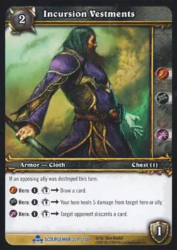 World of Warcraft TCG Incursion Vestments - Scourgewar 221/270 - Image 1