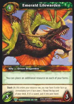 World of Warcraft TCG Emerald Lifewarden - Worldbreaker 206/270 - Image 1