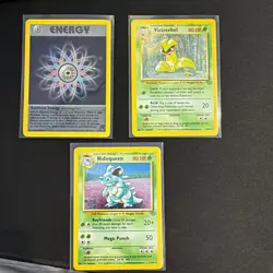 Pokemon TCG Team Rocket 3-Card Lot Rainbow Energy 17/82 Victreebel Nidoqueen - Image 1