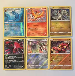Pokemon TCG 12-Card Lot English Holo/Foil & Regular Moltres Aerodactyl - Image 1