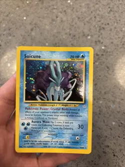2001 Pokemon Neo Revelation Suicune Holo Rare 14/64 *Double HoloU* - Image 5