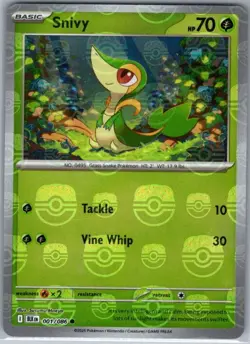 Snivy (Master Ball) 001/086 SV: Black Bolt - Pokemon Card - NM - Image 1