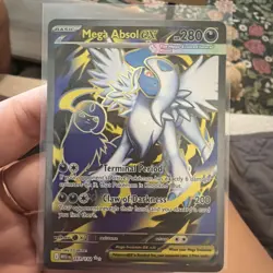 Mega Absol ex 161/132 Full Art NM/M Pokemon Card ME01: Mega Evolution - Image 1