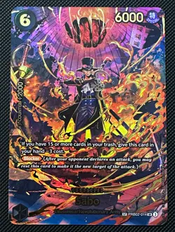 Bandai One Piece Card Game Sabo PRB02-014 SP SR Special Foil 6000 Power - Image 1