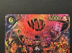 Bandai One Piece Card Game Sabo PRB02-014 SP SR Special Foil 6000 Power - Image 2