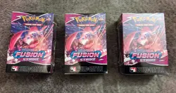 Lot of 3 - Pokemon TCG Fusion Strike Build and Battle Box - SEALED - Image 1