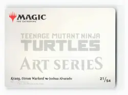 Krang, Utrom Warlord Art Card 21 Art Series: Teenage Mutant Ninja Turtles NM S - Image 2
