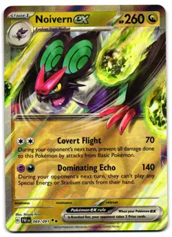 Noivern ex 069/091 - Paldean Fates Double Rare Pokemon TCG - M/LP Card - Image 1