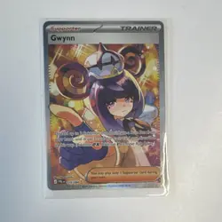 Gwynn Full Art Holo Trainer Card 119/084 Paldean Fates Pokemon TCG English - Image 1