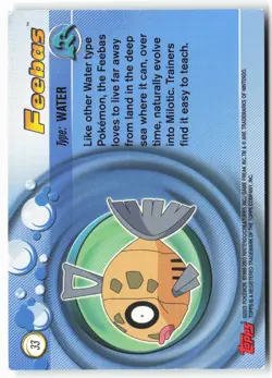 Topps Advanced #33 Feebas Pokemon - Non-Holo - 13782 - Image 2