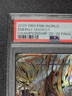 PSA 10 Vegito Energy Marker E-101 Dragon Ball Fusion World Championship Card - Image 3