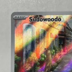 Pokemon TCG PALDEA EVOLVED Sudowoodo Illustration Rare Art Holo 219/193 NM Card - Image 2