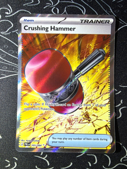 Crushing Hammer 105/084 Pitch Black Ultra Rare Pokemon Card - Image 1