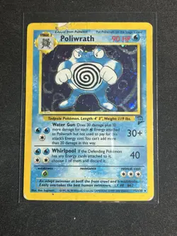 Pokemon TCG - Vintage WOTC - Poliwrath 15/130 - Base Set 2 - Holo Rare - HP - Image 1