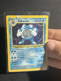 Pokemon TCG - Vintage WOTC - Poliwrath 15/130 - Base Set 2 - Holo Rare - HP - Image 3