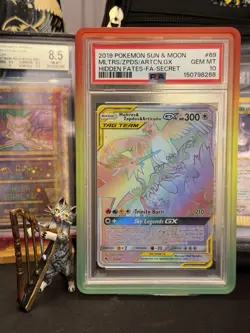 Moltres Zapdos Articuno GX Hidden Fates Secret Rare Card 69/68 PSA 10 Gem - Image 1