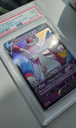 PSA 9 Dark Sylveon V SWSH 134 Graded Pokemon Card - Image 1