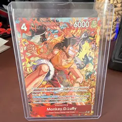 Bandai One Piece Card Game Monkey D. Luffy OP16-015 Alt Art Holo SR 6000 4c - Image 1