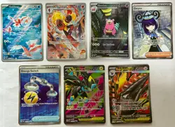 Pokemon Pitch Black Card Lot - 3 IR & 4 Ultras - FAST SHIPPING ✨ BELOW MARKET $ - Image 1
