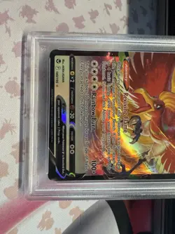 Pokemon TCG Ho-Oh v Silver Tempest Holo Ultra Rare Card 140/195 PSA 10 - Image 4