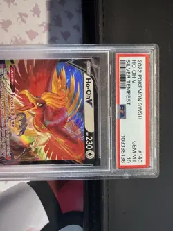 Pokemon TCG Ho-Oh v Silver Tempest Holo Ultra Rare Card 140/195 PSA 10 - Image 5
