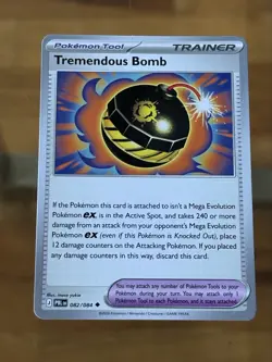 Tremendous Bomb 082/084 Pitch Black Pokemon Card - Image 1