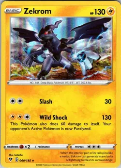 Zekrom (Cosmos Holo) 060/185 Promo Miscellaneous Cards & Products Pokemon NM - Image 1