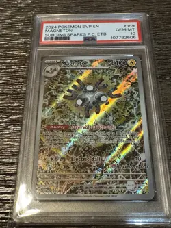 2024 Pokemon SVP EN Magneton Surging Sparks P.C. ETB - Image 1