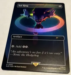 🌟 Sol Ring RAINBOW 🌈 FOIL Sonic Secret Lair MTG 🌟 - Image 1