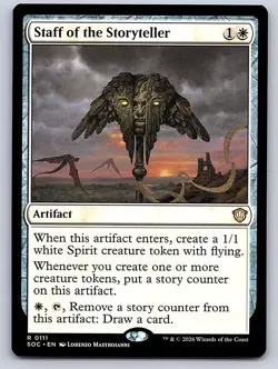 Staff of the Storyteller 111 Commander: Secrets of Strixhaven MTG NM - Image 2
