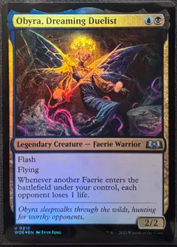 MTG Wilds of Eldraine Obrya, Dreaming Duelist Foil (Uncommon) - Image 1