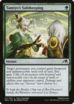 Tamiyo's Safekeeping MTG Kamigawa: Neon Dynasty NEO #211 LP - Image 1