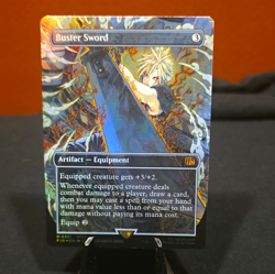 MTG Final Fantasy Buster Sword 0351 Foil Full Art Mythic Artifact Equipment - Image 1