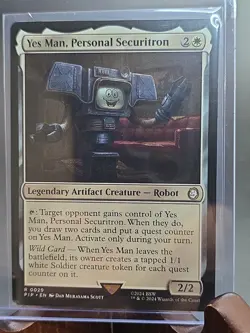 Yes Man, Personal Securitron Universes Beyond: Fallout MTG Regular Near Mint - Image 3