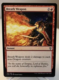 Magic MTG - Breath Weapon Commander Legends: Battle for Baldur's Gate NM/No Play - Image 1