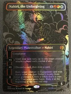 MTG Phyrexia: All Will Be One #364 Nahiri, the Unforgiving Oil Slick Raised Foil - Image 1